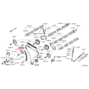 Steuerkette OE für Nissan GT-R R35 3.8L VR38DETT