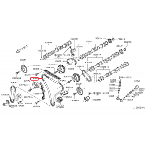 Timing chain OE for Nissan GT-R R35 3.8L VR38DETT