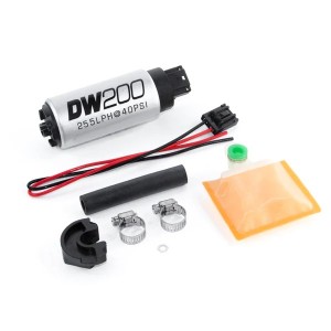 Į baką įmontuotas degalų siurblys DeatschWerks DW200 (255lph), skirtas Nissan 240/200sx 89-94 (s13) CA18DET