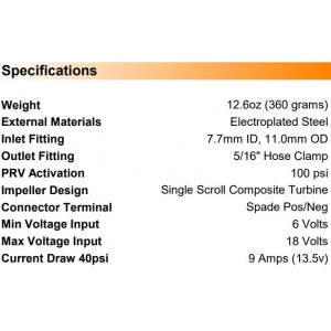 Uprated in-tank fuel pump DeatschWerks DW200 (255lph) universal mounting kit 9-1000