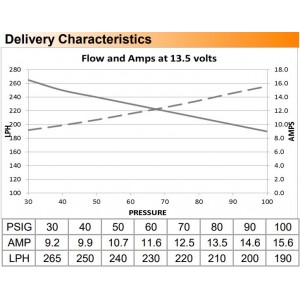 External fuel pump DW250iL DeatschWerks (250lph) universal mounting kit