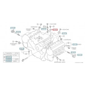 Knock sensor OE for Subaru Legacy Outback 03-12 / Tribeca H6 EZ30D EZ36D