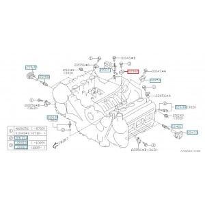 Kopogásérzékelő OE Subaru Legacy Outback 03-12 / Tribeca H6 EZ30D EZ36D számára