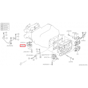 Клапан за контрол на маслото в разпределителната кутия OE AVCS за Subaru Impreza STI 08-14 / WRX STI 14- десен