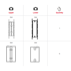 Hovedveivaksel-lagersett King for BMW N57D30 A/B/C 3.0D ekstra +0,5 mm hus