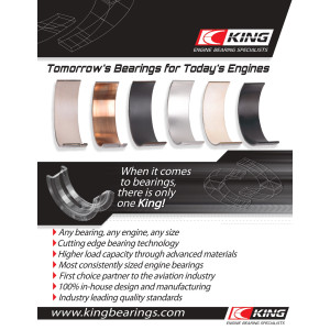 Csavarkaros csapágyak King Honda Civic/Integra 1.8L VTEC B18C1 B18C5 készlethez