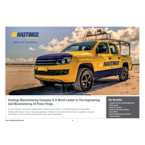 Piston ring set Hastings for Jeep EHB/EHK 3.2L STD X6