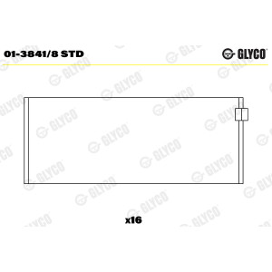 Connecting rod bearings GLYCO for Audi 3.6L BFL 3.7L ABH ABZ AHC AQJ 4.2L V8 set