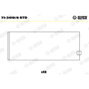 Koblingsstanglager GLYCO for BMW E30 E36 E46 M20 M50 M52 M54 sett