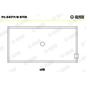 Plejlstanglager GLYCO for Mercedes-Benz M117 M118 M119 4.2L 5.0L sett