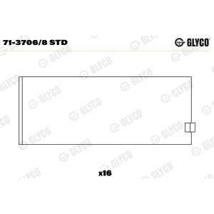 Connecting rod bearings GLYCO for Alpina BMW Land Rover M60B30 M60B40 M62B35 M62B44 set